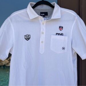 PING White "Feel New, Stay Cool Arizona Trip" Pocket Golf Polo L (New)